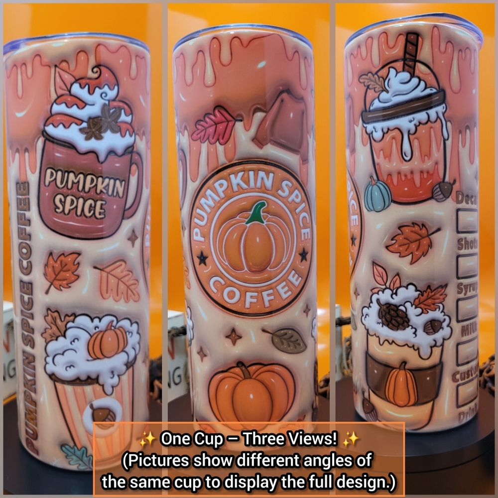20oz Pumpkin Spice Coffee Style Tumbler